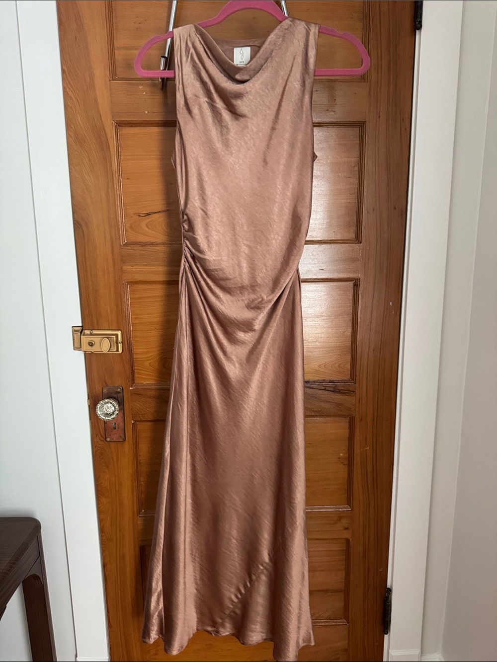 Jolie Copper Satin Wedding Dress